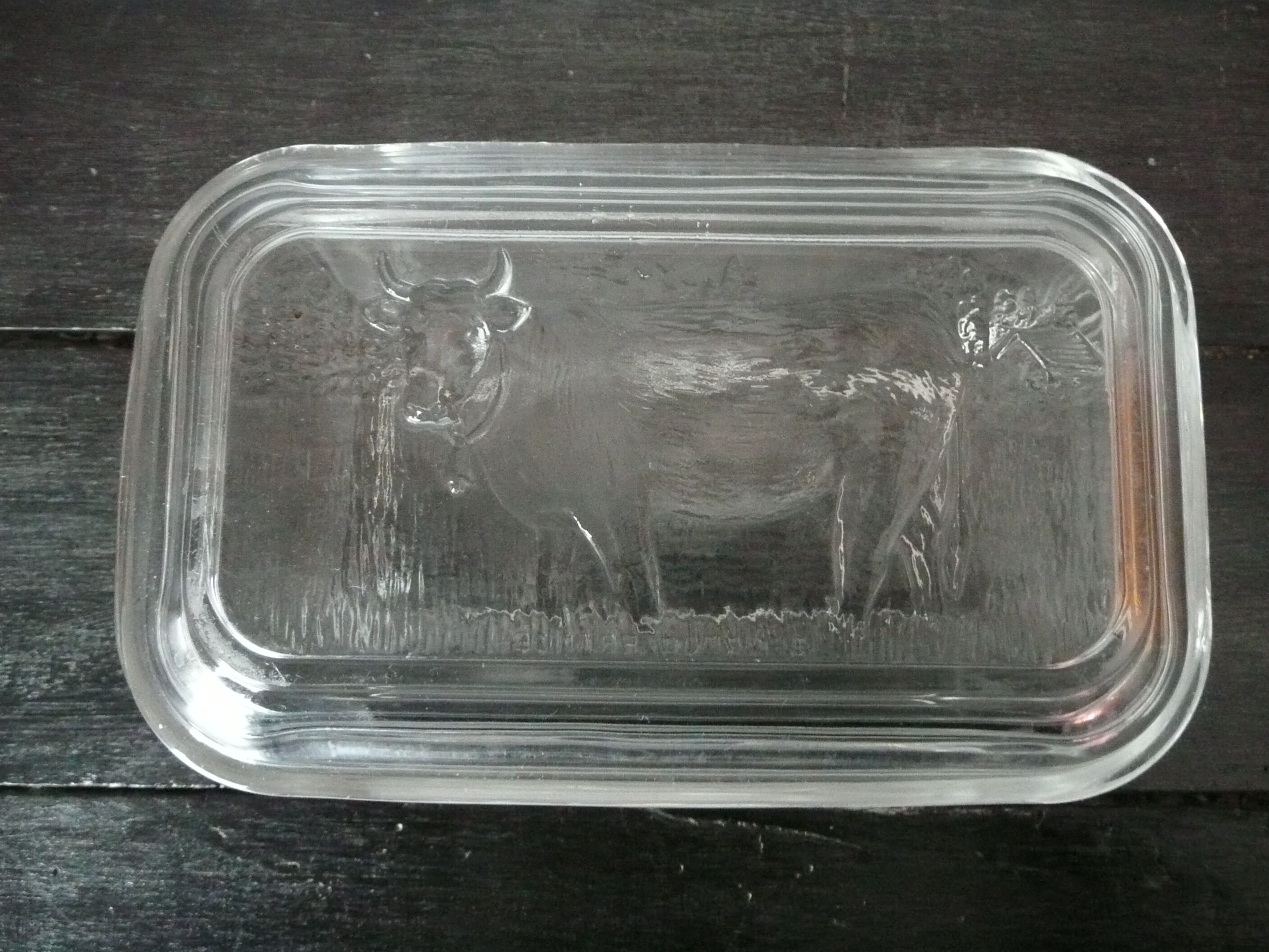 Old butter dish