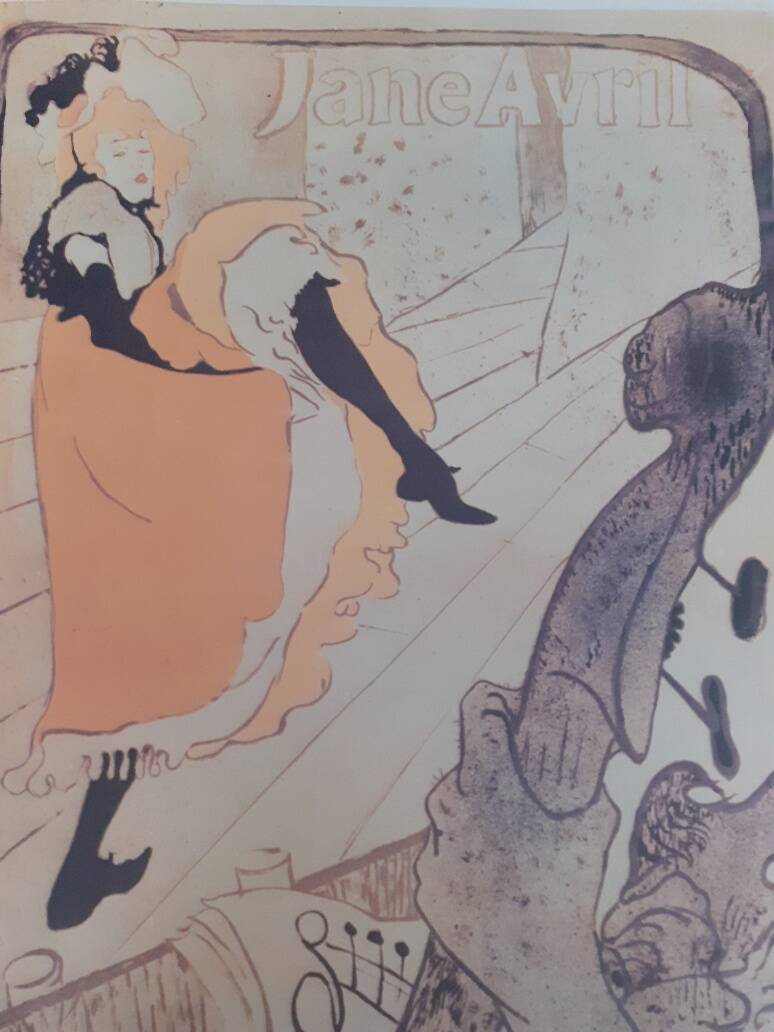 Poster of Jane Avril by Toulouse Lautrec