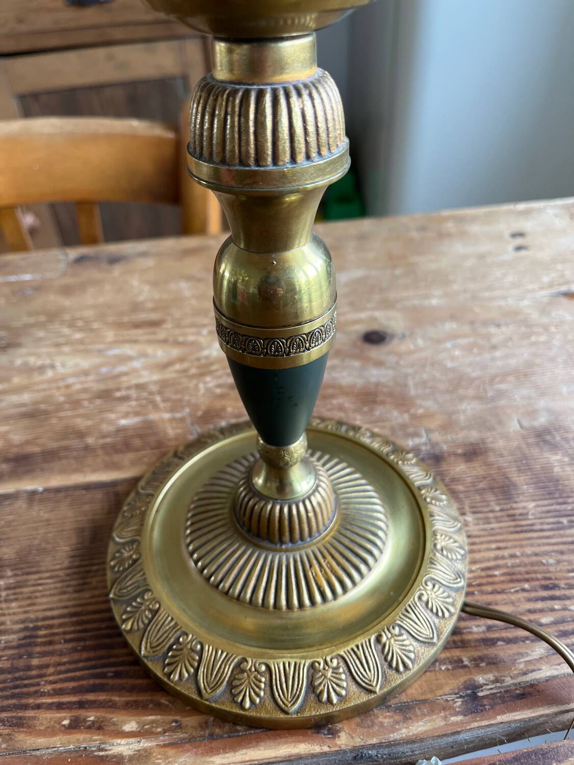 Vintage brass living room lamp
