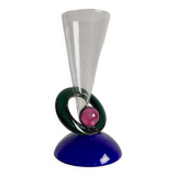 XL Size 1980s Memphis Design Style Glass Vase