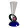 Vase XL en verre de style Memphis, années 1980