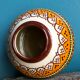 Quimper Henriot spinning top ball vase vintage soliflore art deco 1930 1940 celtic patterns orange black