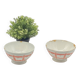 Duo of old ceramic bowls