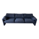 Cassina Maralunga 3-seater sofa, Vico Magistretti, blue