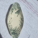free vintage French Antique Set of 3 earthenware serving dish Sarreguemine Snow Model Birds
