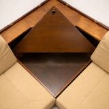 Corner sofa from the 60s-70s by Dřevotvar, mid-century Czech design.