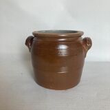 Glazed stoneware pot