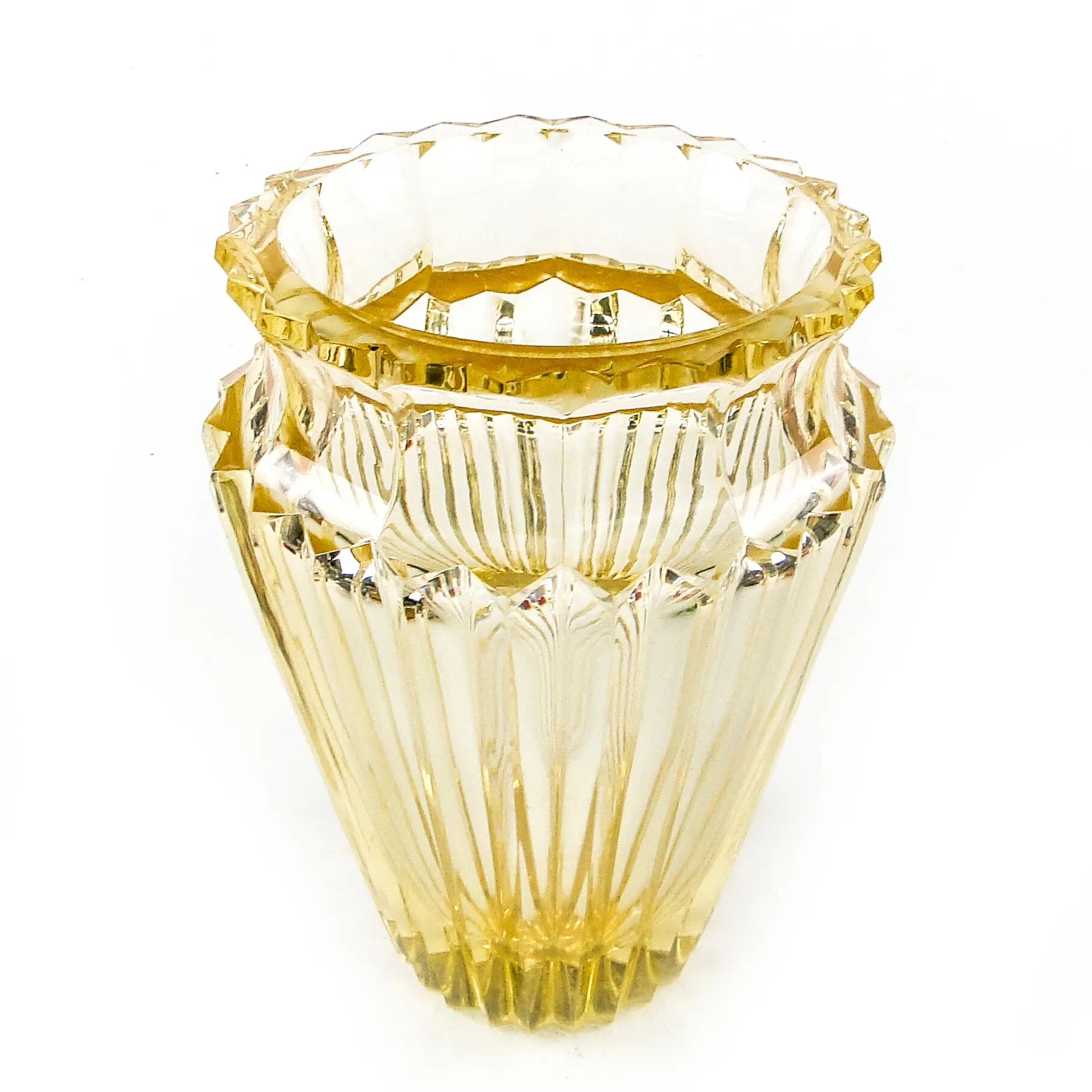 Vase, Art Déco, cristal, Moser, Tchécoslovaquie, années 1930