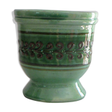 Cache pot en terre cuite émaillée