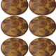 Set of 6 Sarreguemines oyster plates