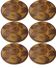 Set of 6 Sarreguemines oyster plates