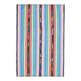 Tapis de zone vintage turc Oushak fait main en laine et coton bleu 155x233 des années 1970