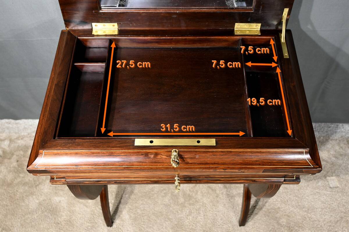 Rosewood work table, Napoleon III style, Maison Roll, Fg. St Antoin