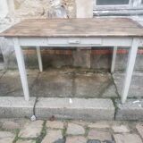 Natural patina farm table
