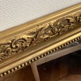 Old mirror louis Philippe gilded carved fireplace