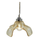 Gold glass pendant light
