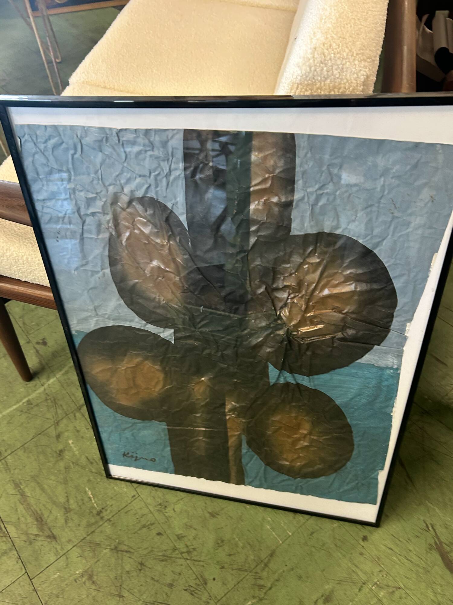embossed paper work Kijno 1980