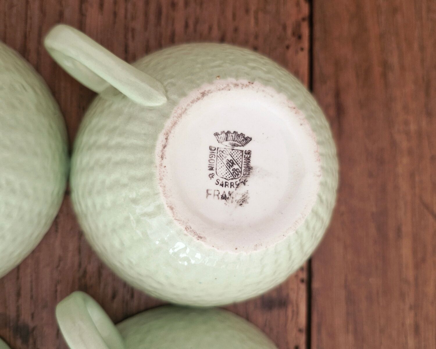 Lot of 6 Digoin coffee cups