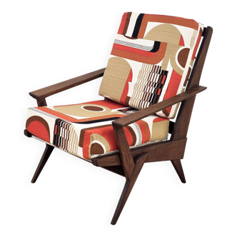 Fauteuil scandinave des années 1970