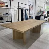 Solid oak dining table