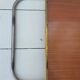 Vintage folding rolling service in Formica and brass plated
