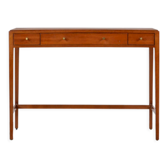 Midcentury walnut console table / hall table / desk. vintage modern / retro / danish style.