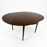 Scandinavian extendable table in rosewood from the 1960s, butterfly extension.
