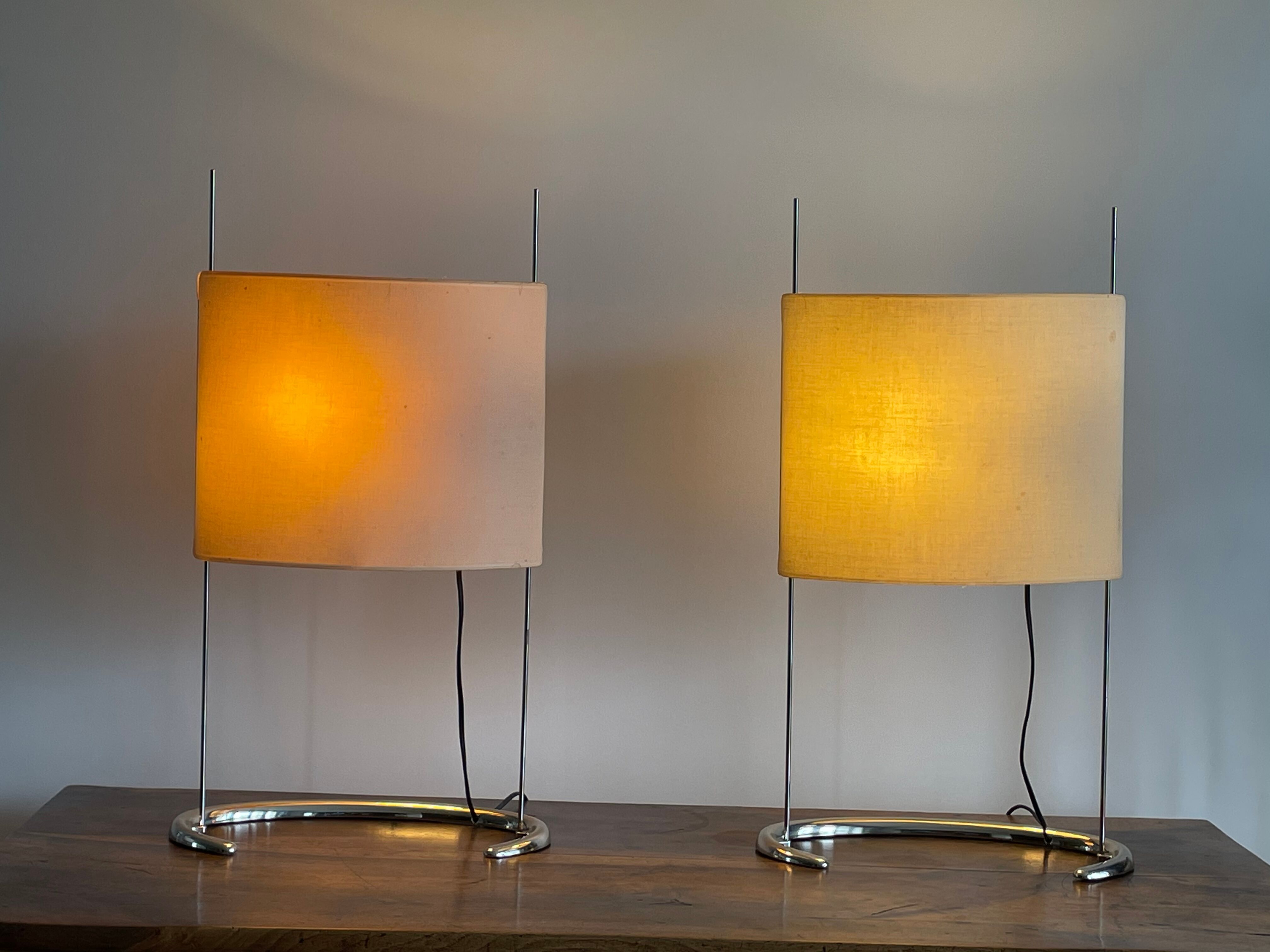 Pair of large "Gala" lamps by Paolo Rizzato, 1970s