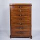 Chest of drawers - antique - mahogany - 7 drawers - 1860s