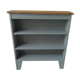 Bibliothèque vintage vert de gris perle 2 étagères plateau en pitchpin