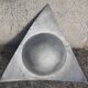 Cast aluminum ashtray or pocket emptier