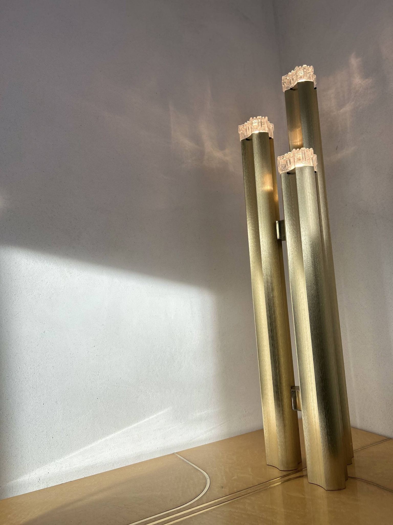 Three Towers Floor Lamp by Gaetano Sciolari, 1970s