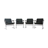 Set of 4 "Oslo" chairs by Rudi Verelst for Novalux, Belgium 1960s