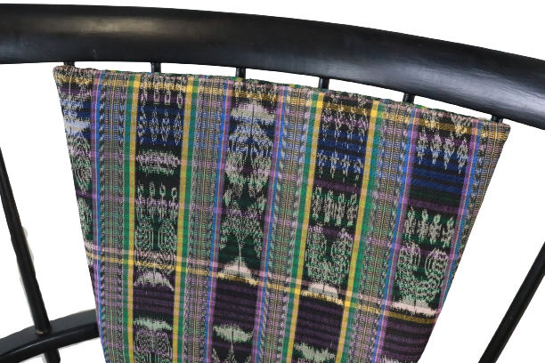 Black bar chair with cushion 'Delmenhorst' Black bar chair with cushion 'Delmenhorst' Black sp