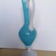 Blue opaline ewer or vase