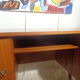 Scandinavian vintage office of the 60s light oak