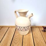 Ceramic pitcher decorated pottery