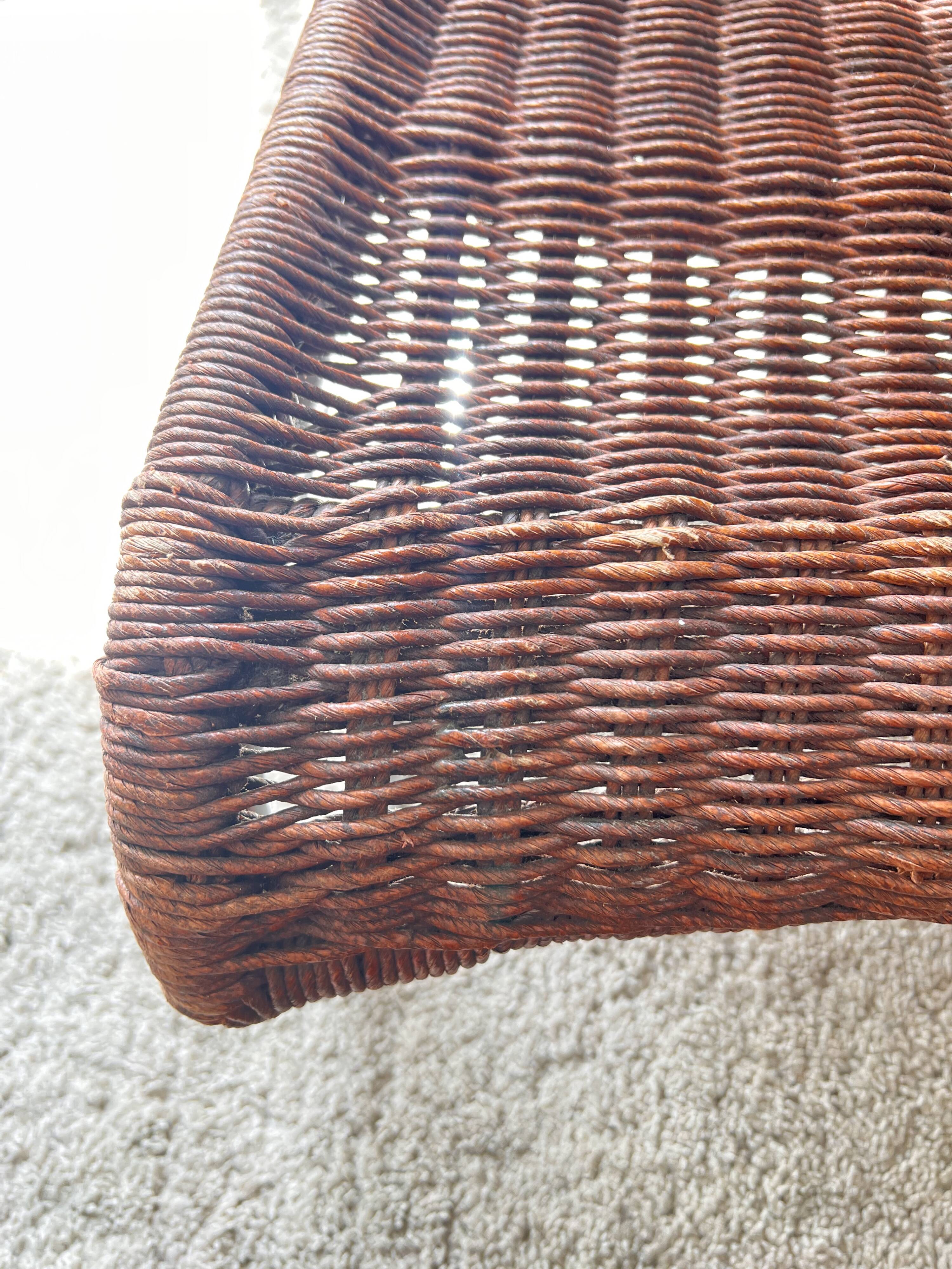 Fauteuil en rotin 70's