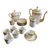 Coffee service signed Limoges CF & P – 1920s/30s