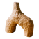 Hand-carved soliflore vase in solid chestnut wood.