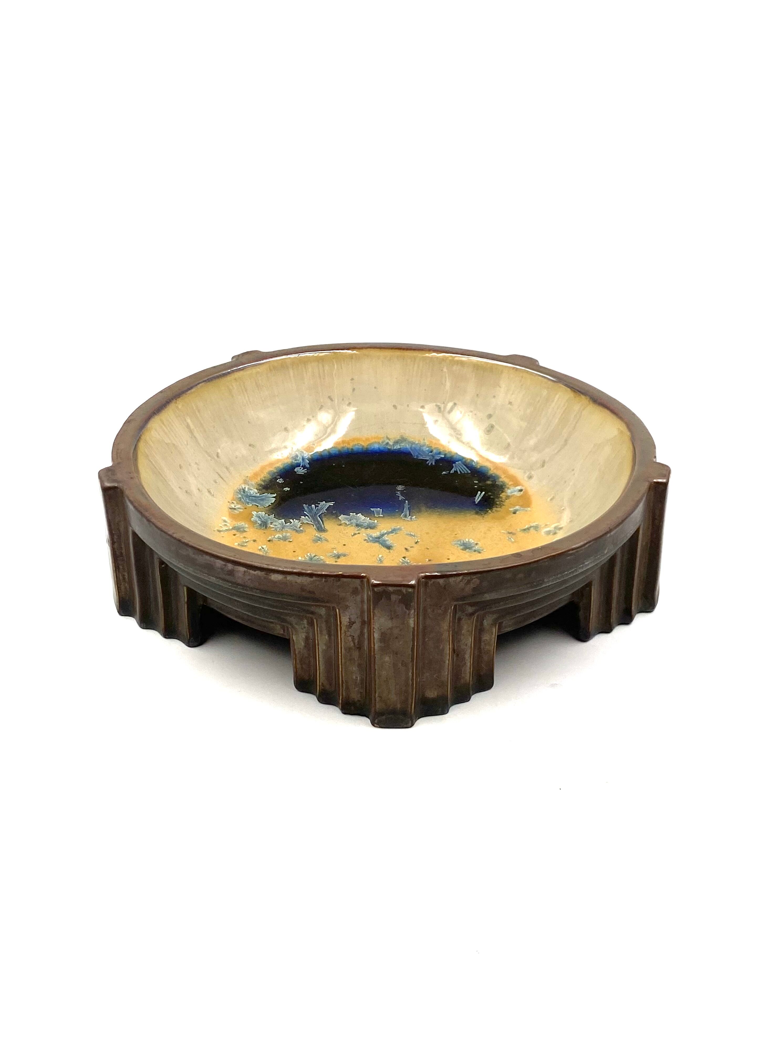 Art Deco ceramic centerpiece, Mougin Freres, Nancy France 1920s