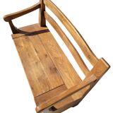 Blonde wooden chest bench