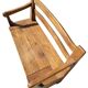 Blonde wooden chest bench