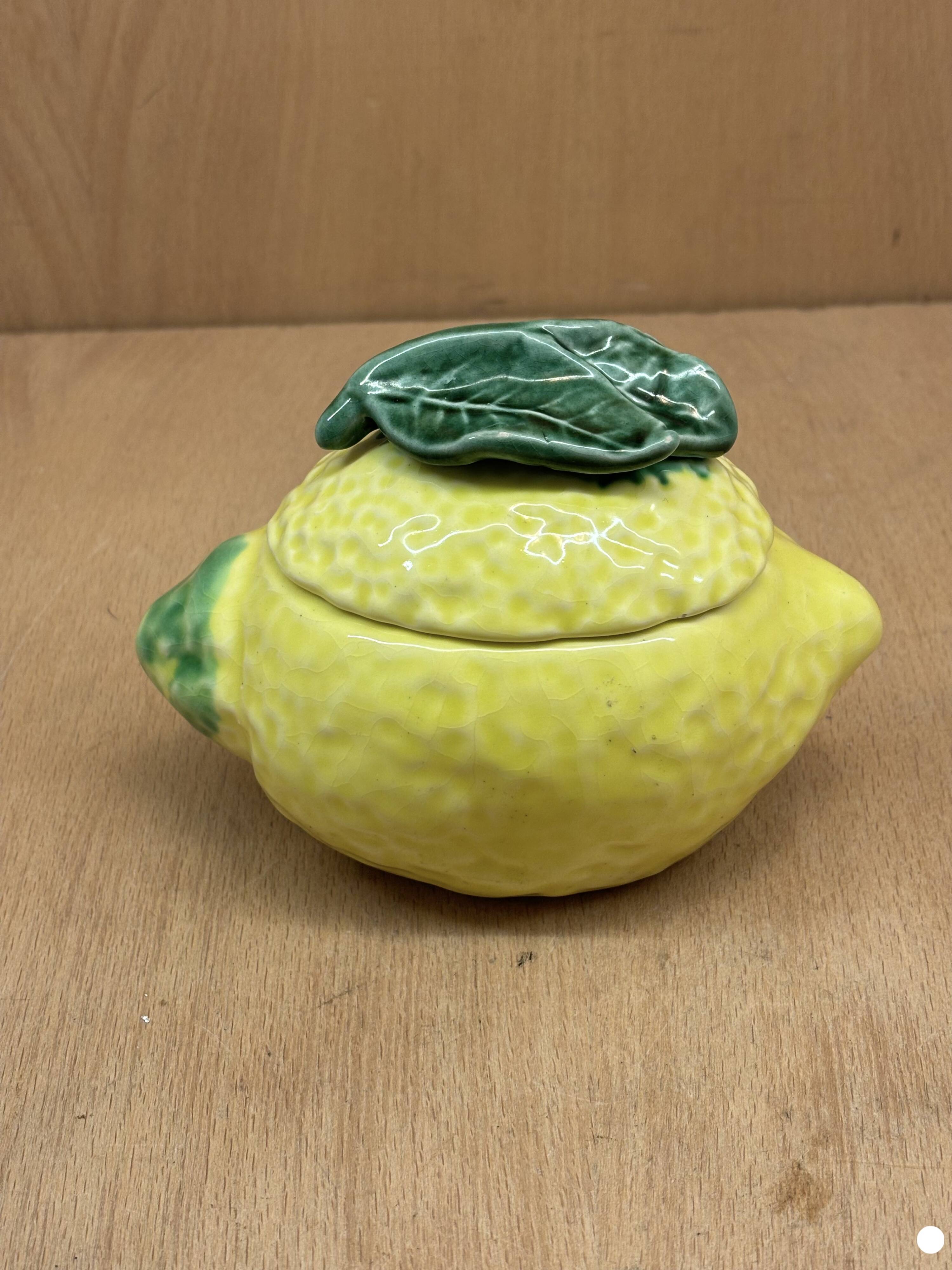 Lemon slip sugar bowl