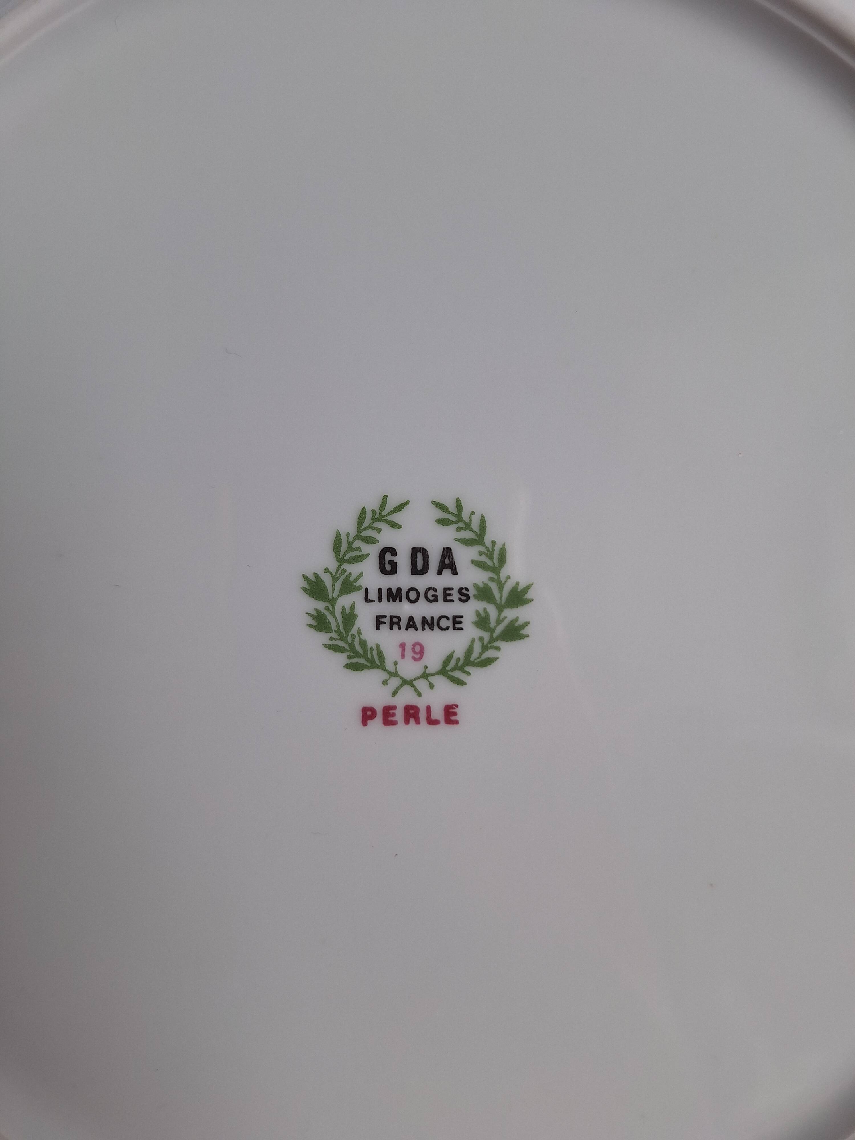 Limoges porcelain flat plates