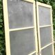 Pair of antique translucent glass sliding doors