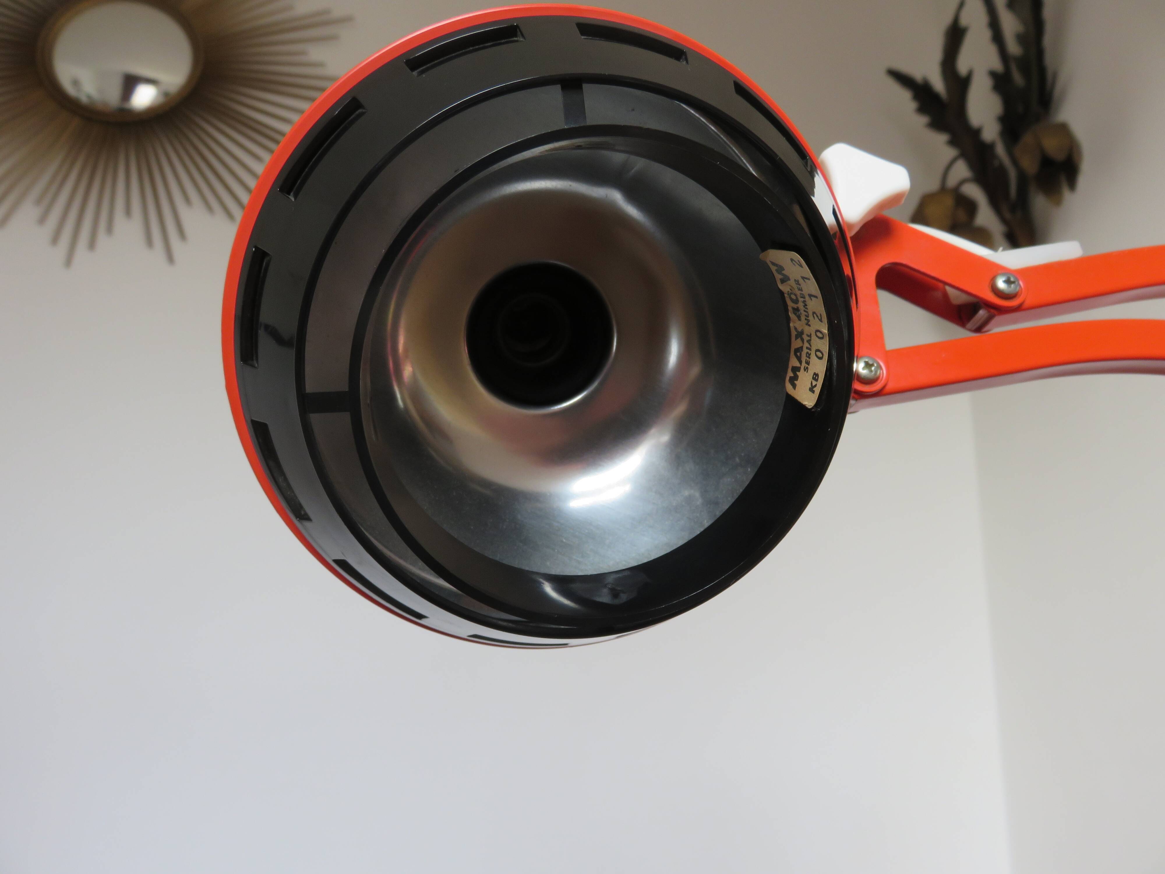 Swedish articulated lamp Ledu model 3842 60s 70s