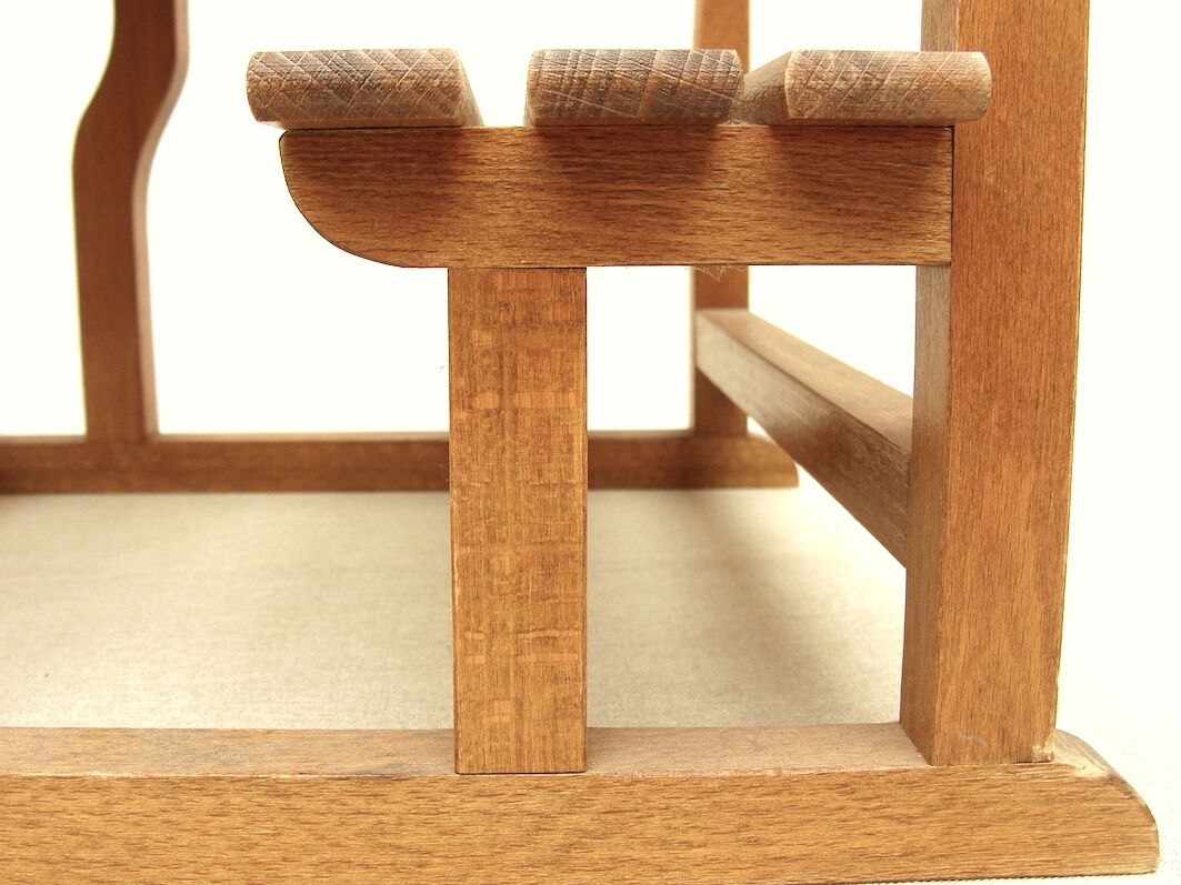 Miniature wooden desk for dolls