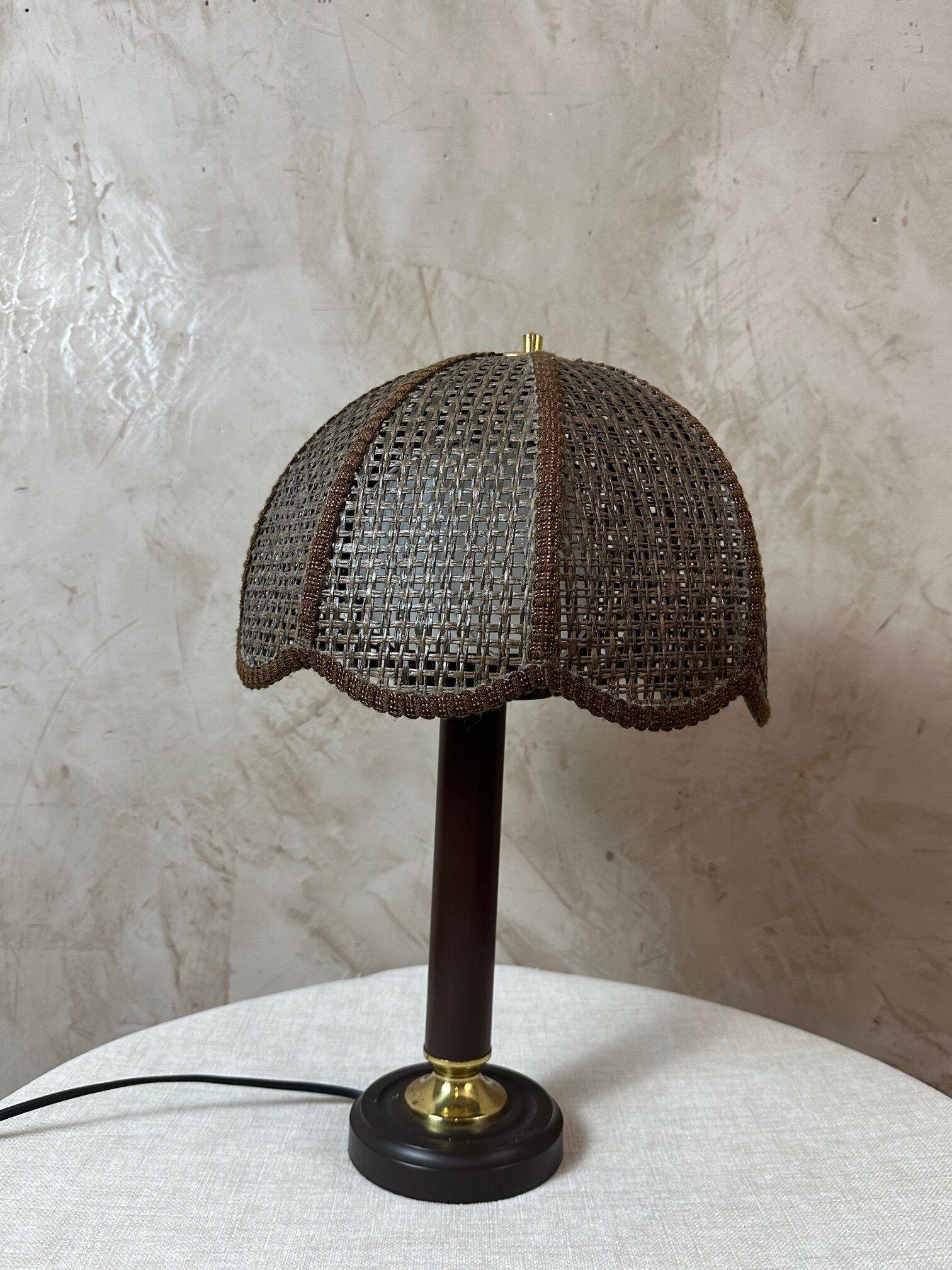 Cane lampshade