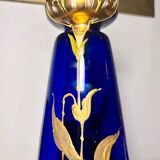 Vase Legras Cobalt gold painting